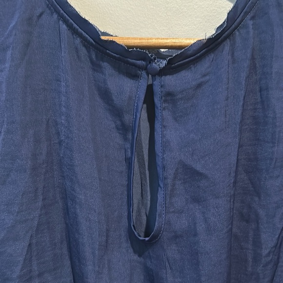 NWT Free People Remi Crop Top Large Smokey Sapphire Sleeveless Keyhole Back L - Picture 10 of 11